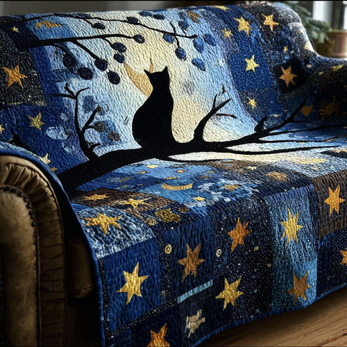Cat Patchwork Quilted Sofa Cover NCU0NNT2850
