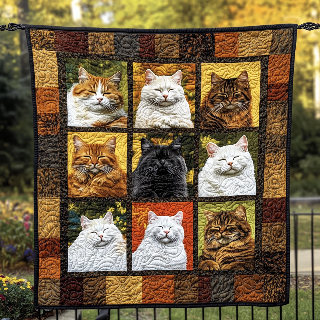 Cat astrophic Beauty Quilted Blanket NCU0DK560