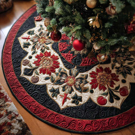 Cathedral Grace Christmas Quilted Tree Skirt NCU0PTT2198