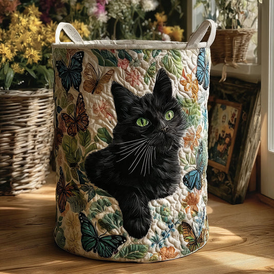 Catnap Corner Quilted Laundry Basket NCU0PTT2089