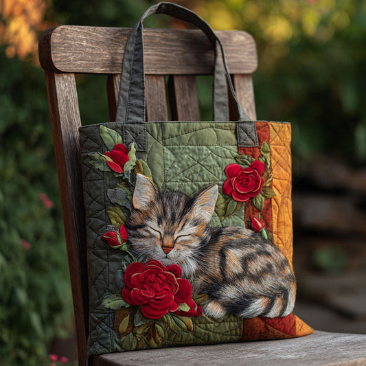 Catnap Garden Quilted Tote Bag NCU0PTT1758