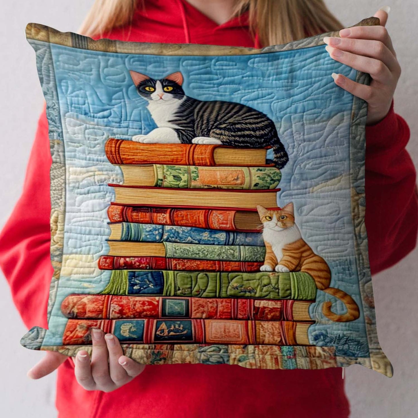 Cats Among Classics Quilted Pillow Case NCU0NT1080