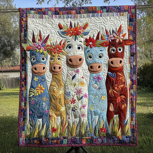 Cattle Charm Quilted Blanket NCU0NVH203