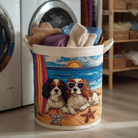 Cavalier Beach Bliss Quilted Laundry Basket NCU0HNH790
