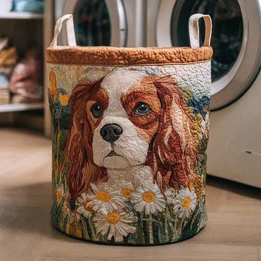 Cavalier Meadow Muse Quilted Laundry Basket NCU0HNH792