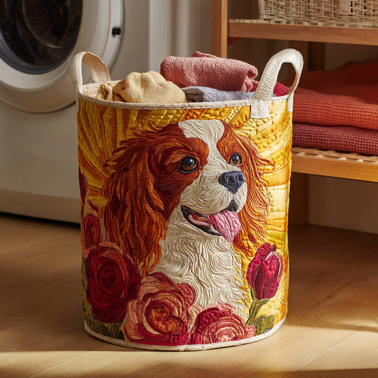 Cavalier Rose Radiance Quilted Laundry Basket NCU0HNH793