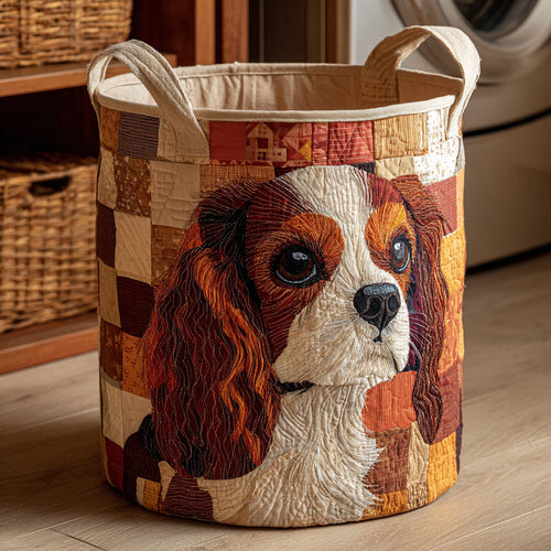 Cavalier Rustic Look Quilted Laundry Basket NCU0HNH457