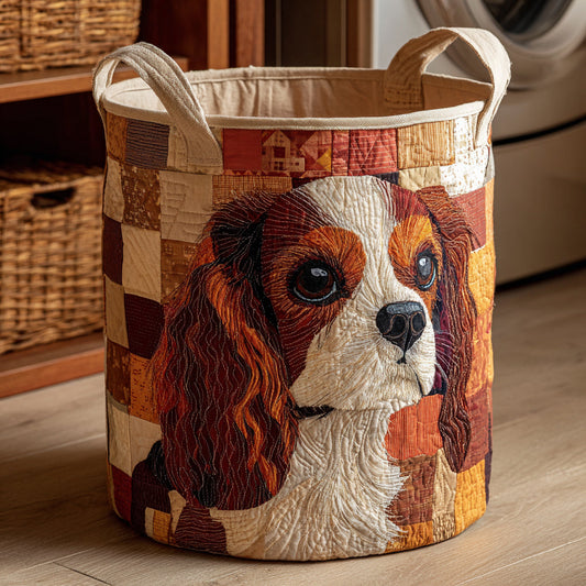 Cavalier Rustic Look Quilted Laundry Basket NCU0HNH457