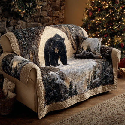 Cave Bear Quilted Sofa Cover NCU0HNH720