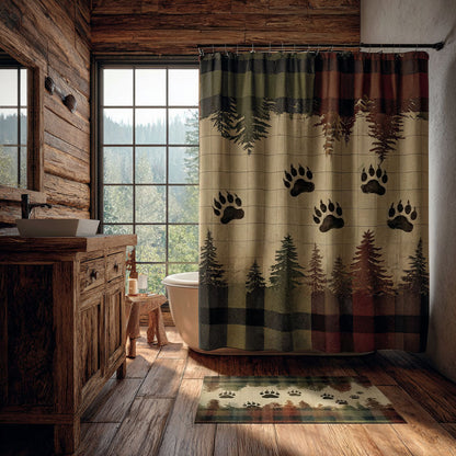Cedar Paw Retreat Shower Curtain NCU0PTT2851