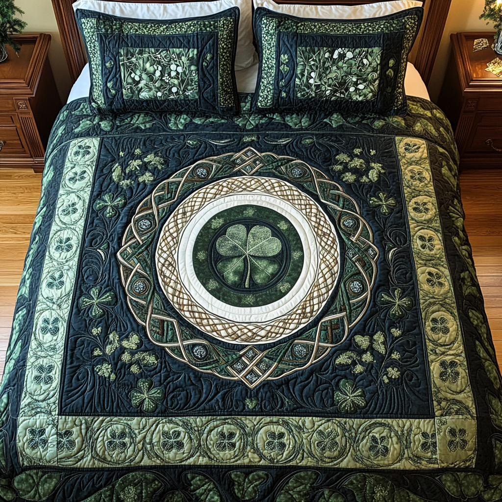 Celestial Arbor 3-Piece Quilted Bedding Set NCU0TL2026