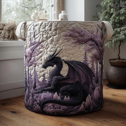 Celestial Dragon Quilted Laundry Basket NCU0DV1716