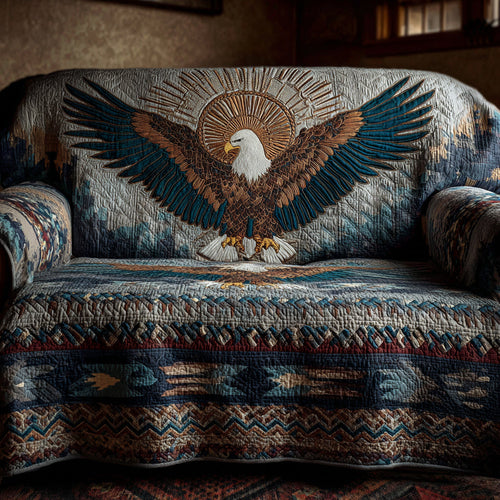 Celestial Eagle Quilted Sofa Cover NCU0HNH648