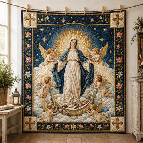 Celestial Grace Queen Quilted Blanket NCU0HNH1234