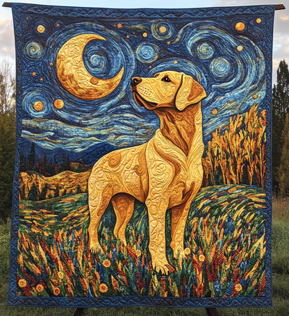 Celestial Labrador Quilted Blanket NCU0PT692