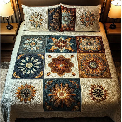 Celestial Mandala 3-Piece Quilted Bedding Set NCU0PTT541