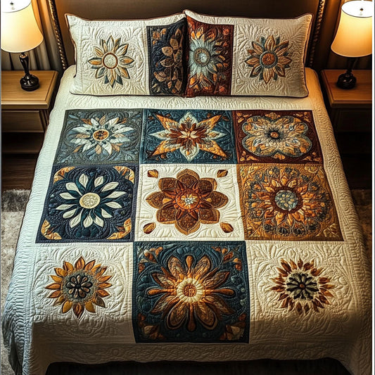 Celestial Mandala 3-Piece Quilted Bedding Set NCU0PTT541