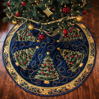 Celestial Pines Quilted Tree Skirt NCU0NTV331