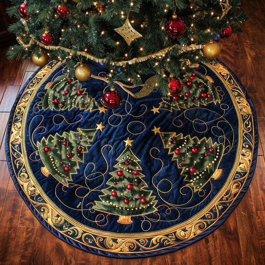 Celestial Pines Quilted Tree Skirt NCU0NTV331