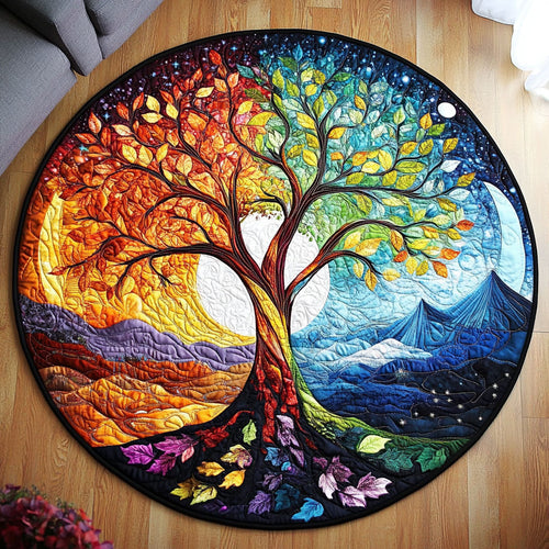 Celestial Roots Quilted Round Mat NCU0PT1011