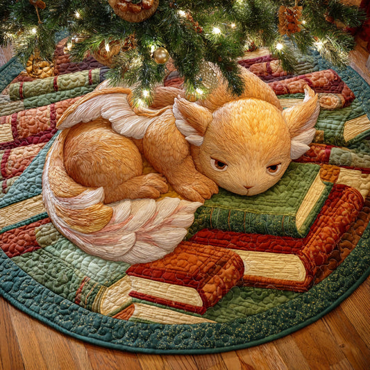 Celestial Tome Dragon Christmas Quilted Tree Skirt NCU0NTD860