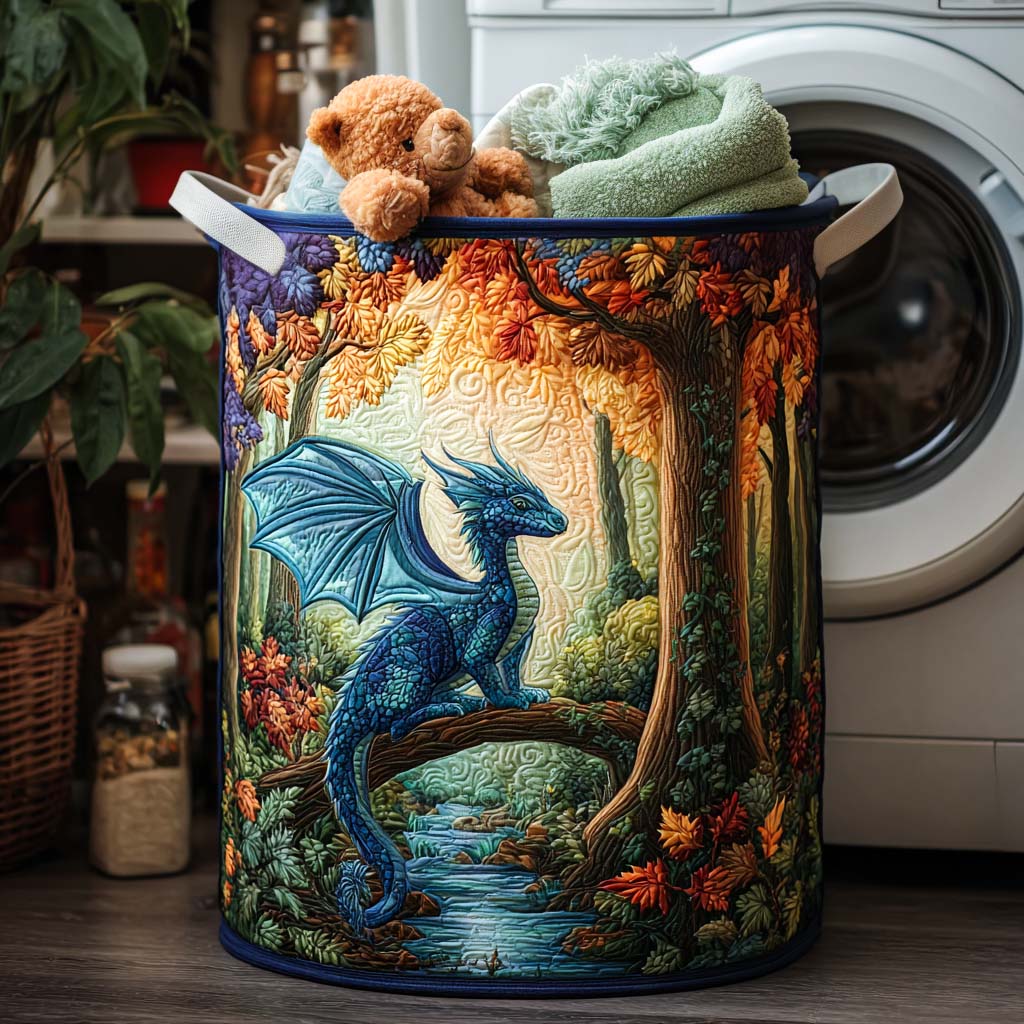 Celestial Wing Quilted Laundry Basket NCU0NNT1097