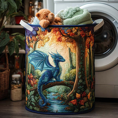 Celestial Wing Quilted Laundry Basket NCU0NNT1097