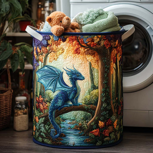 Celestial Wing Quilted Laundry Basket NCU0NNT1097