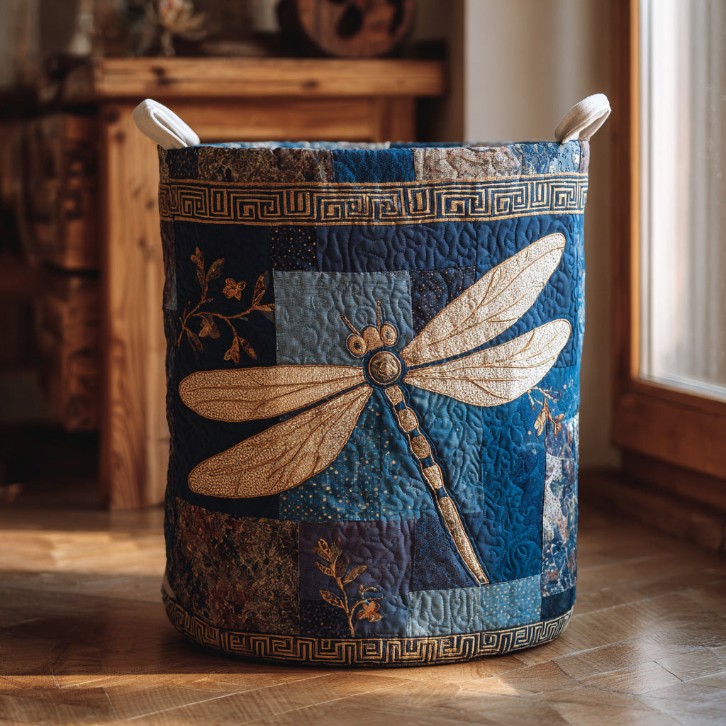 Celestial Wings Quilted Laundry Basket NCU0PTT2556