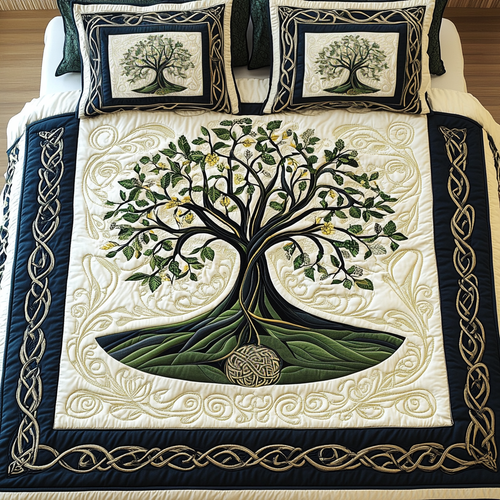 Celtic Essence 3-Piece Quilted Bedding Set NCU0TL2032