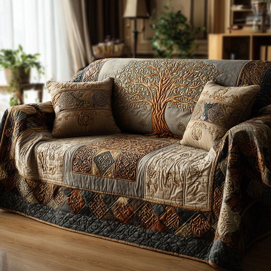 Celtic Harmony Quilted Sofa Cover NCU0DV1230