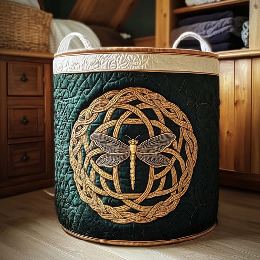 Celtic Knot Fly Quilted Laundry Basket NCU0NNT2291
