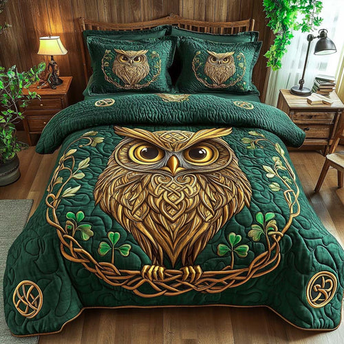 Celtic Night Guardian 3-Piece Quilted Bedding Set NCU0NXD672