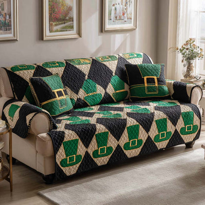Celtic Patchwork Quilted Sofa Cover NCU0NXD1371