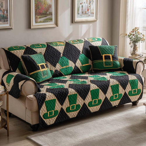 Celtic Patchwork Quilted Sofa Cover NCU0NXD1371