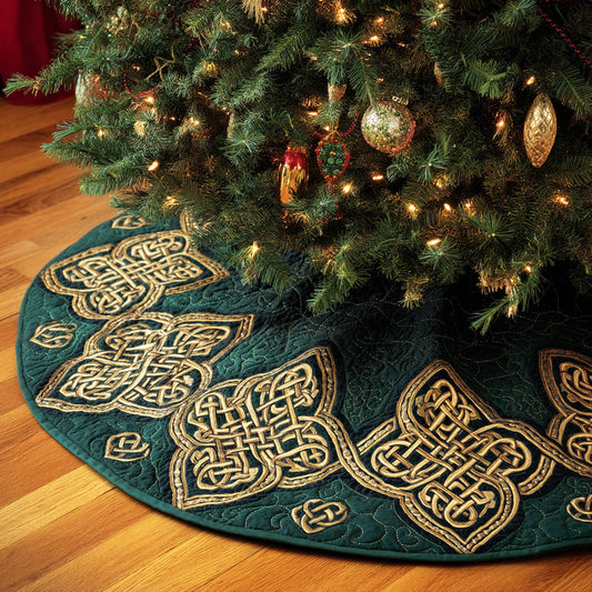 Celtic Rune Harmony Christmas Quilted Tree Skirt NCU0NTD1025