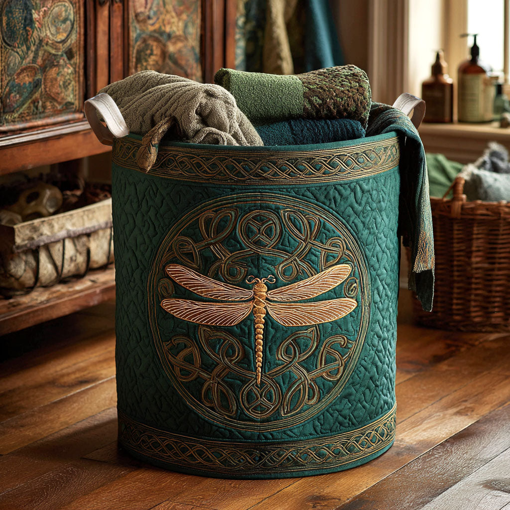 Celtic Winged Grace Quilted Laundry Basket NCU0NTV490