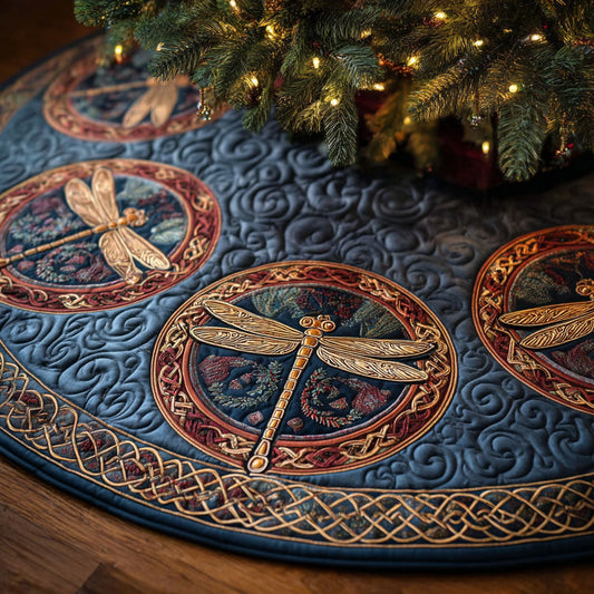 Celtic Wings Christmas Quilted Tree Skirt NCU0NTV422