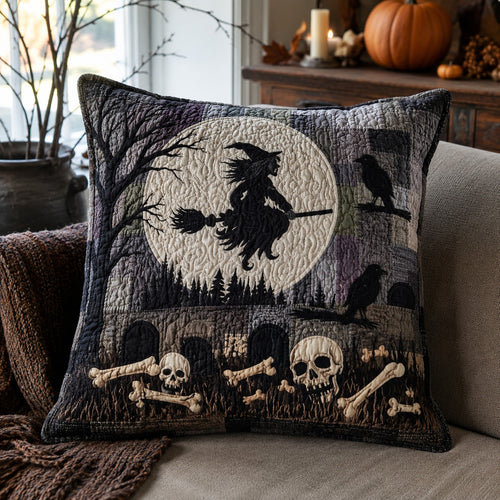 Cemetery Shadows Quilted Pillow Case NCU0PTT3240