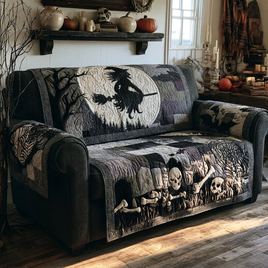 Cemetery Shadows Quilted Sofa Cover NCU0PTT3240