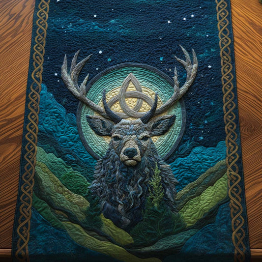 Cernunnos Night Quilted Table Runner NCU0NNT2278