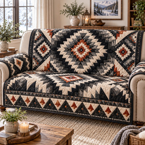 Charcoal Southwest Loveseat Sofa Cover NCU0NTD2375
