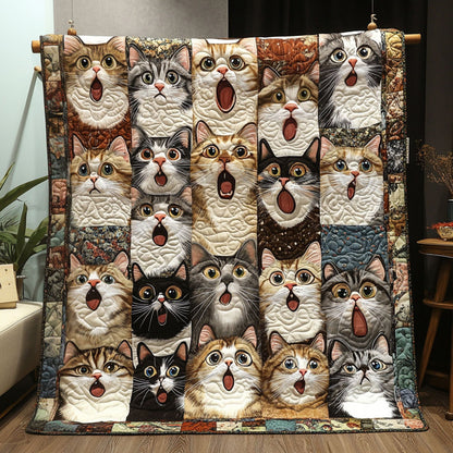 Charming Cats Quilted Blanket NCU0PT1884