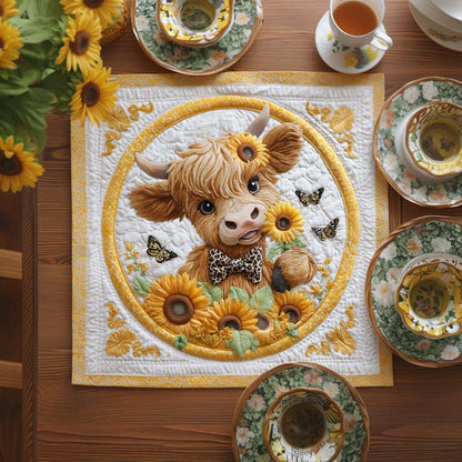 Charming Highlander Quilted Table Topper NCU0NNT1191