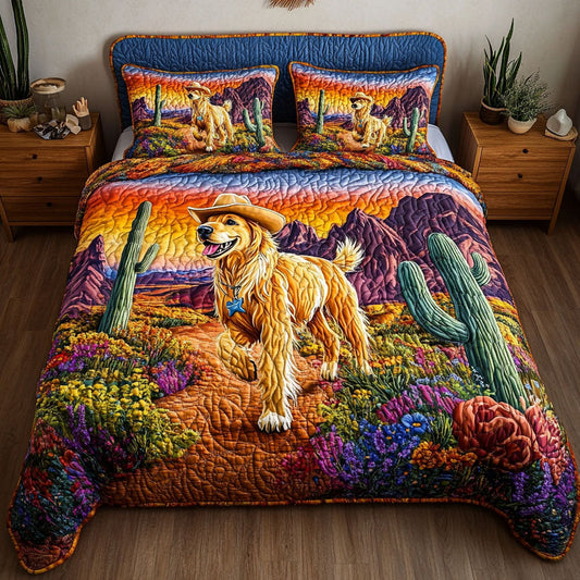 Charming Outlaw 3-Piece Quilted Bedding Set NCU0NNT733