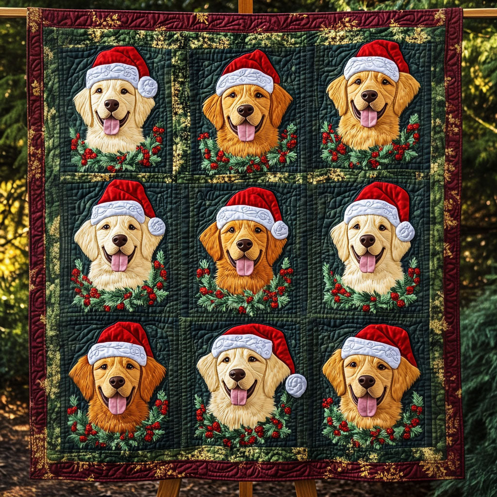 Cheerful Canines Quilted Blanket NCU0PT1168