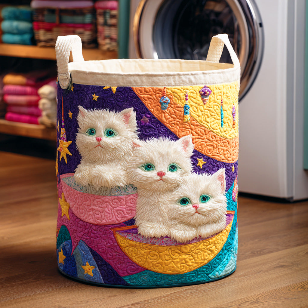 Cheerful Paws Quilted Laundry Basket NCU0NTD704