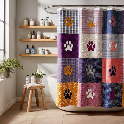 Cheerful Paws Shower Curtain NCU0DV1852