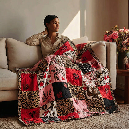 Cherry Noir Muse Quilted Blanket NCU0LDH268
