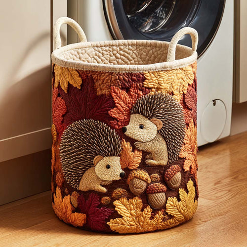 Chestnut Hug Quilted Laundry Basket NCU0NTD063